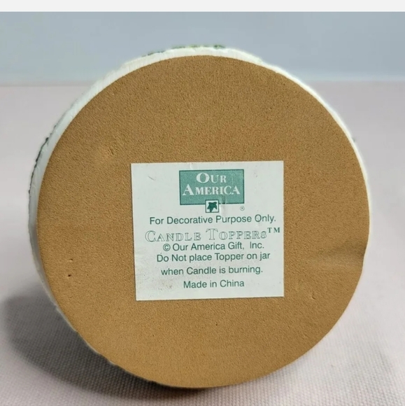 Our America Candle Topper Victorian Winter Home White Christmas Decor C-2 - Picture 8 of 10